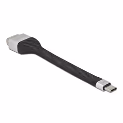 DeLOCK Cavo FPC a nastro piatto USB Type-C per VGA (DP Alt Mode) da 13 cm, 0,13 m, USB tipo-C, VGA (D-Sub), Maschio, Femmina, ...