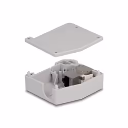 DeLOCK Adattatore per guida DIN con modulo Keystone RJ45 femmina per RJ45 femmina Cat.6A - Vista aggiuntiva 2