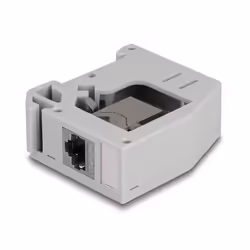 DeLOCK Adattatore per guida DIN con modulo Keystone RJ45 femmina per RJ45 femmina Cat.6A - Vista aggiuntiva 3