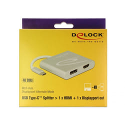 DeLOCK 87716 adattatore grafico USB 2560 x 1440 Pixel Argento