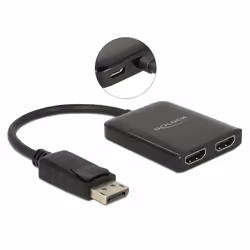 DeLOCK 87720 ripartitore video DisplayPort 2x HDMI