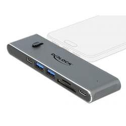 DeLOCK Docking Station Dual USB Type-C con HDMI / USB 3.2 / SD / PD 3.0
