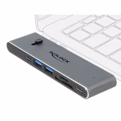 DeLOCK Docking Station Dual USB Type-C con HDMI / USB 3.2 / SD / PD 3.0