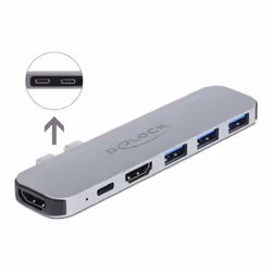 DeLOCK Docking Station per MacBook Dual HDMI 4K / PD / Hub - Vista aggiuntiva 5