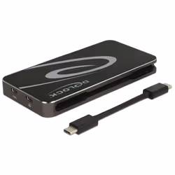DeLOCK USB Type-C 3.2 Dockingstation 4K HDMI DP / 1080p VGA, USB Hub und PD 3.0 - Vista aggiuntiva 4
