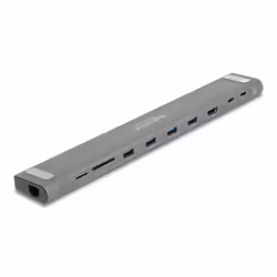 DeLOCK Docking station USB Type-C Slim 4K - HDMI / USB 3.2 Gen 1 / LAN / SD / PD 3.0, Cablato, USB 3.2 Gen 1 (3.1 Gen 1) Type ...
