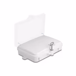 DeLOCK Scatola di distribuzione in fibra ottica per interni ed esterni IP65 impermeabile bloccabile a chiave 6 porte bianco, ...