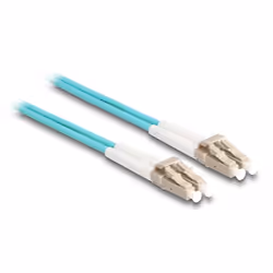 DeLOCK Cavo in fibra ottica con armatura in metallo da LC Duplex a LC Duplex multimodale OM3 1 m