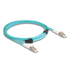 DeLOCK Cavo in fibra ottica con armatura in metallo da LC Duplex a LC Duplex multimodale OM3 3 m