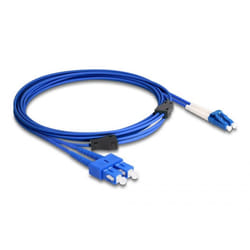 DeLOCK Cavo in fibra ottica con armatura in metallo da LC Duplex a SC Duplex monomodale OS2 3 m