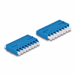 DeLOCK Accoppiatore per fibra ottica HD LC Octuplex femmina per LC Octuplex femmina blu