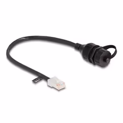 DeLOCK Cavo da RJ45 maschio a RJ45 femmina da incasso con cappuccio di tenuta Cat.5e FTP IP68 antipolvere e impermeabile da 2 ...