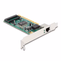 DeLOCK Scheda PCI per 1 x RJ45 Gigabit LAN, PCI, RJ-45, Piena altezza/Basso profilo, PCI 2.3, RJ-45, Verde, Grigio