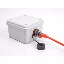 DeLOCK Connettore per cavo da RJ45 femmina a RJ45 femmina Cat.6A con filettatura M20 e cappuccio protettivo IP68 antipolvere e impermeabile