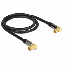 DeLOCK 88781, 1 m, RG-6/U, IEC, IEC, Nero