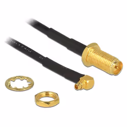 DeLOCK 88936, 0,32 m, RG-174, RP-SMA, MMCX, Nero