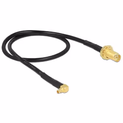 DeLOCK 88936 cavo coassiale RG-174 0,32 m RP-SMA MMCX Nero