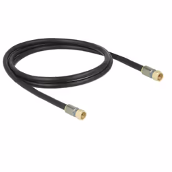 DeLOCK 88950 cavo coassiale RG-6/U 10 m F plug Nero