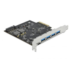 DeLOCK Scheda PCI Express x4 per 1 x USB Type-C + 4 x USB Tipo-A - SuperSpeed USB 10 Gbps