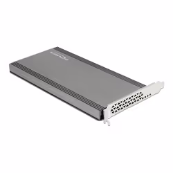 DeLOCK Scheda PCI Express x16 per 4 x interna NVMe M.2 chiave M, PCIe, M.2, PCIe 3.0, Grigio, Attivo, 1 ventola(e)