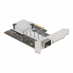 DeLOCK Scheda PCI Express x4 per 1 x slot SFP+ 10 Gigabit LAN, PCIe, PCIe, SFP+, A basso profilo, PCIe 3.0, Acciaio inox, PC