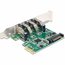 DeLOCK 89360, PCIe, USB 3.2 Gen 1 (3.1 Gen 1), Windows 7 Home Basic, Windows 7 Home Basic x64, Windows 7 Home Premium, Window ...