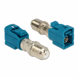 DeLOCK 89464, FAKRA Z, F, Blu, Argento