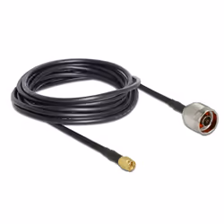 DeLOCK 89465, 5 m, RG-58, N plug, SMA plug, Nero