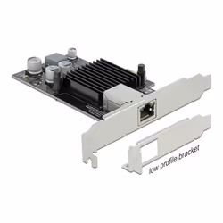 DeLOCK Scheda PCI Express x1 per 1 x RJ45 Gigabit LAN PoE+, Interno, Cablato, PCI Express, Ethernet, 1000 Mbit/s, Nero, Metal ...