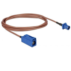 DeLOCK 89669 cavo coassiale RG-316 1,8 m FAKRA C Blu, Marrone