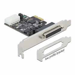 DeLOCK Scheda PCI Express x1 a 2 x Seriale RS-232 con tensione di alimentazione 5 V / 12 V