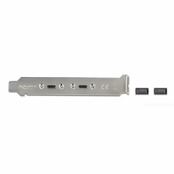 DeLOCK 89935, 0,5 m, USB 3.2 Gen 2 (3.1 Gen 2), USB A, USB C, Maschio, Femmina
