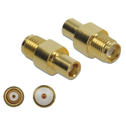 DeLOCK 89958 cavo di collegamento SMA, MCX Oro
