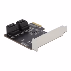 DeLOCK Scheda PCI Express x1 SATA a 4 porte - Fattore di forma a basso profilo - Vista aggiuntiva 2