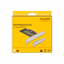 DeLOCK Scheda PCI Express x4 per 1 x NVMe M.2 Key M interno 80 mm - Fattore di forma a basso profilo - Vista aggiuntiva 5
