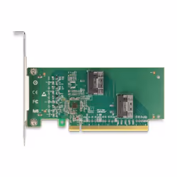 DeLOCK Scheda PCI Express 4.0 x16 a 4 x SFF-8639 NVMe - Biforcazione - Fattore di forma a basso profilo - Vista aggiuntiva 5
