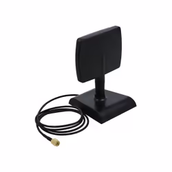 DeLOCK WLAN WiFi 6 Antenna RP-SMA maschio 4 - 6 dBi direzionale con base magnetica con attacco basculante, 6 dBi, 2.4 - 2.5/5 ...
