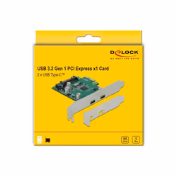 DeLOCK Scheda PCI Express x1 per 2 x USB 5 Gbps USB Type-C femmina esterno - Vista aggiuntiva 4