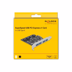 DeLOCK Scheda PCI Express x1 per 4 x USB Tipo-A femmina SuperSpeed USB (USB 3.2 Gen 1) - Vista aggiuntiva 5