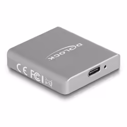 DeLOCK Lettore di schede USB Type-C per schede di memoria SD Express (SD 7.1), SD, Grigio, 10000 Mbit/s, Alluminio, 41 mm, 45 ...