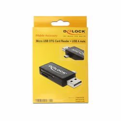 DeLOCK 91731 lettore di schede USB 2.0 Nero