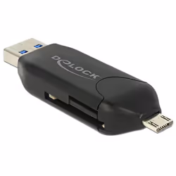 DeLOCK 91734 lettore di schede USB/Micro-USB Nero