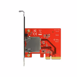 DeLOCK 91748 lettore di schede PCI Express Interno Metallico, Rosso - Vista aggiuntiva 4