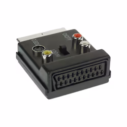 InLine Adattatore TV Scart Maschio/Femmina a 3x RCA e 1x S-VHS femmina, SCART (21-pin), 3 x RCA + S-Video, Maschio, Femmina,  ...