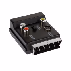 InLine Adattatore TV Scart Maschio/Femmina a 3x RCA e 1x S-VHS femmina
