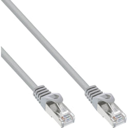InLine Cavo patch Lan, SF/UTP, Cat.5e, grigio, 0,5m