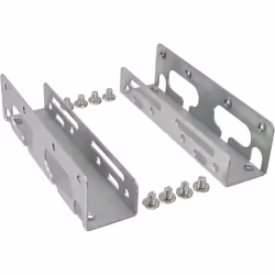 InLine Guide di montaggio per HDD da 3,5” a 5,25”, viti incluse, Metallo, Giallo
