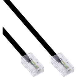 InLine Cavo ISDN, RJ45 8P/4C maschio/maschio, configurazione a 4pin 1:1, 10m, 10 m, RJ-45, RJ-45, Nero