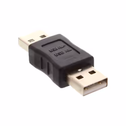 InLine Adattatore USB 2.0 A maschio / A maschio, USB 2.0 A male, USB 2.0 A, Beige