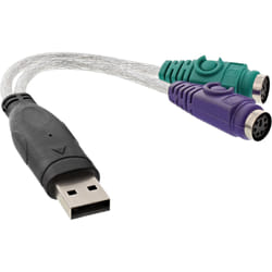 InLine Adattatore USB A maschio / PS/2 x2 femmina, Converter Mouse & Tastiera